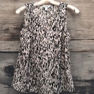Nine West Women’s Dress Casual Top Size Black White Size XS